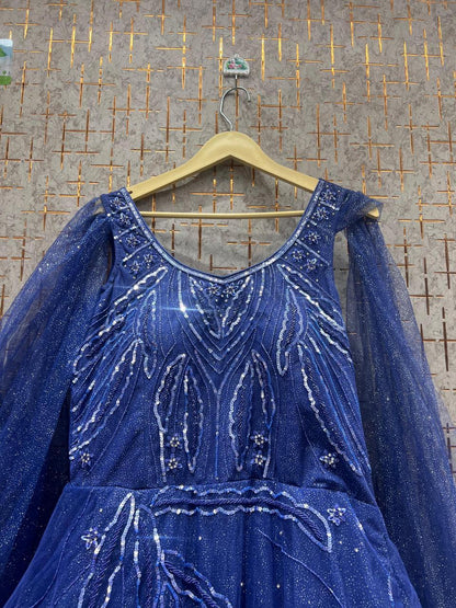 Good looking Navy blue gown