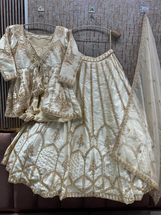 Golden Peplum long Dress Farshi Gaharara Dress Special