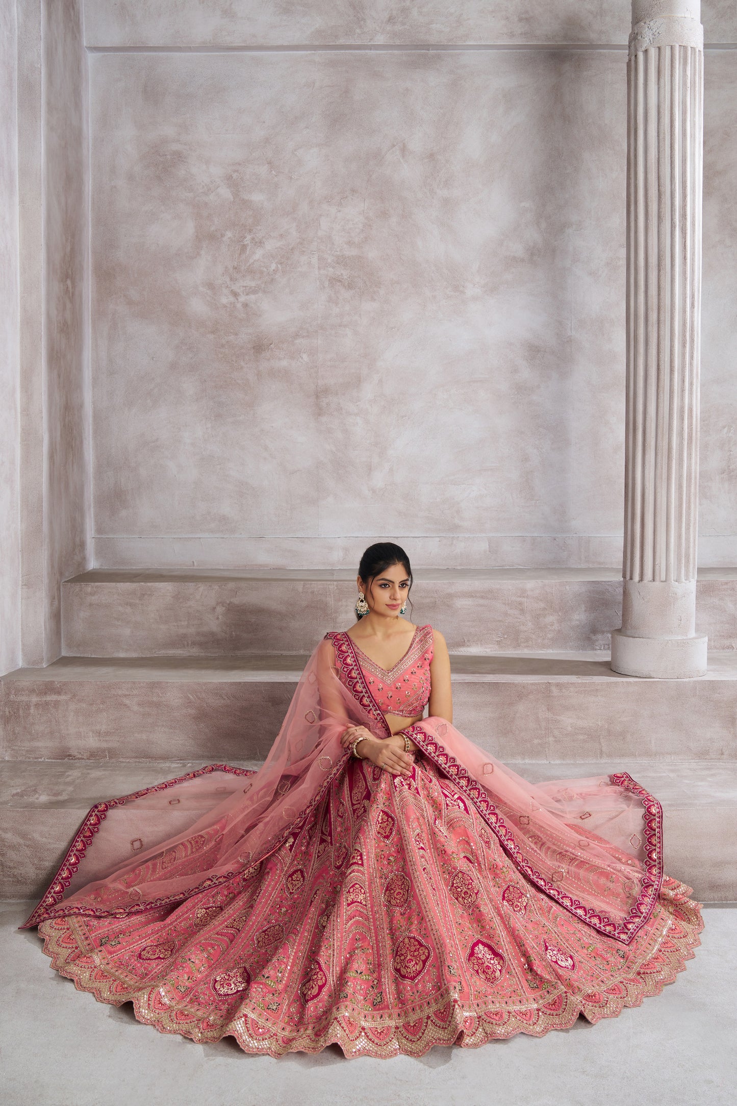 Fantastic pink girlish lehenga 31