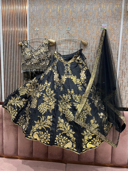 Lovely Blue crop Top Lehenga