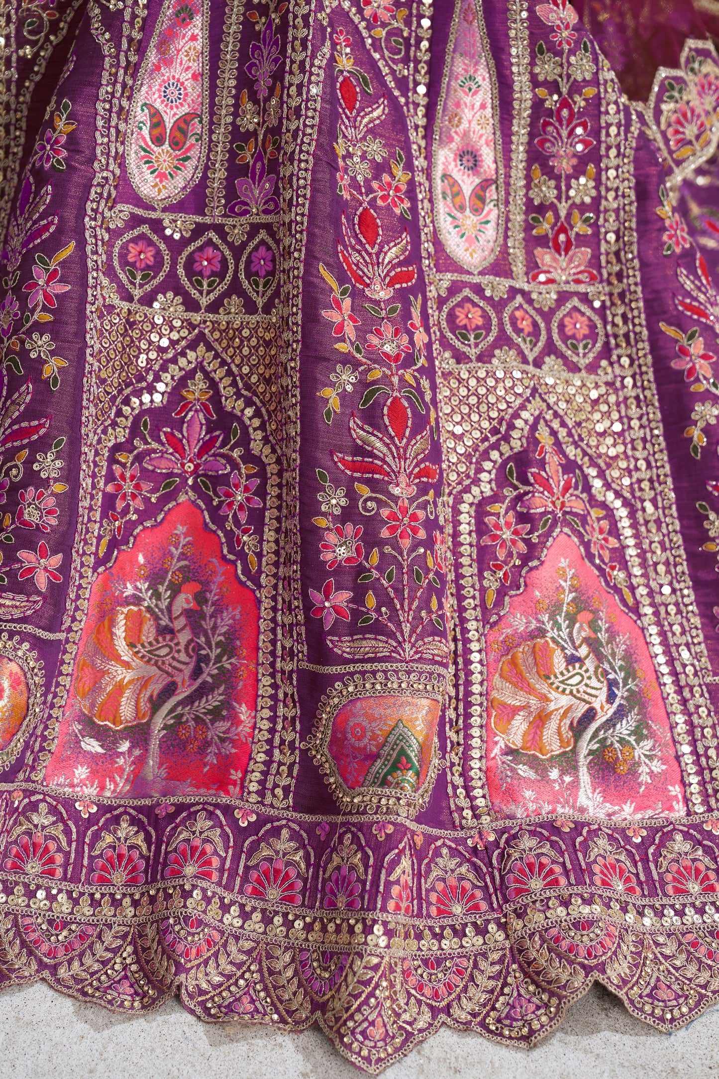 Pleasing purple girlish lehenga 32