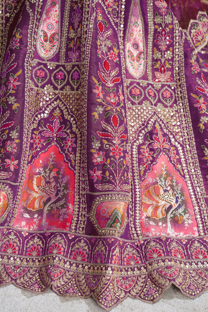 Pleasing purple girlish lehenga 32