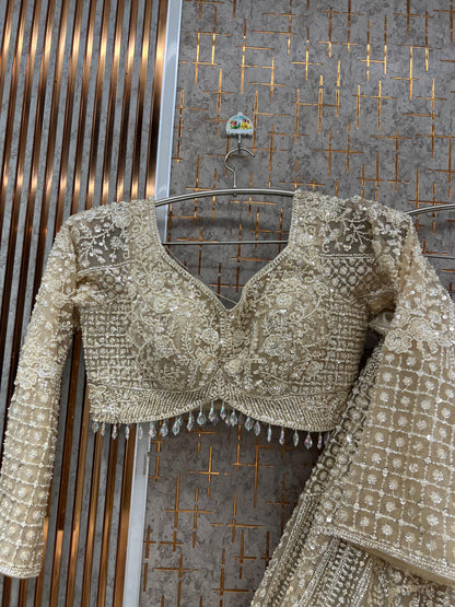 Chiku Golden Crop Top Lehenga