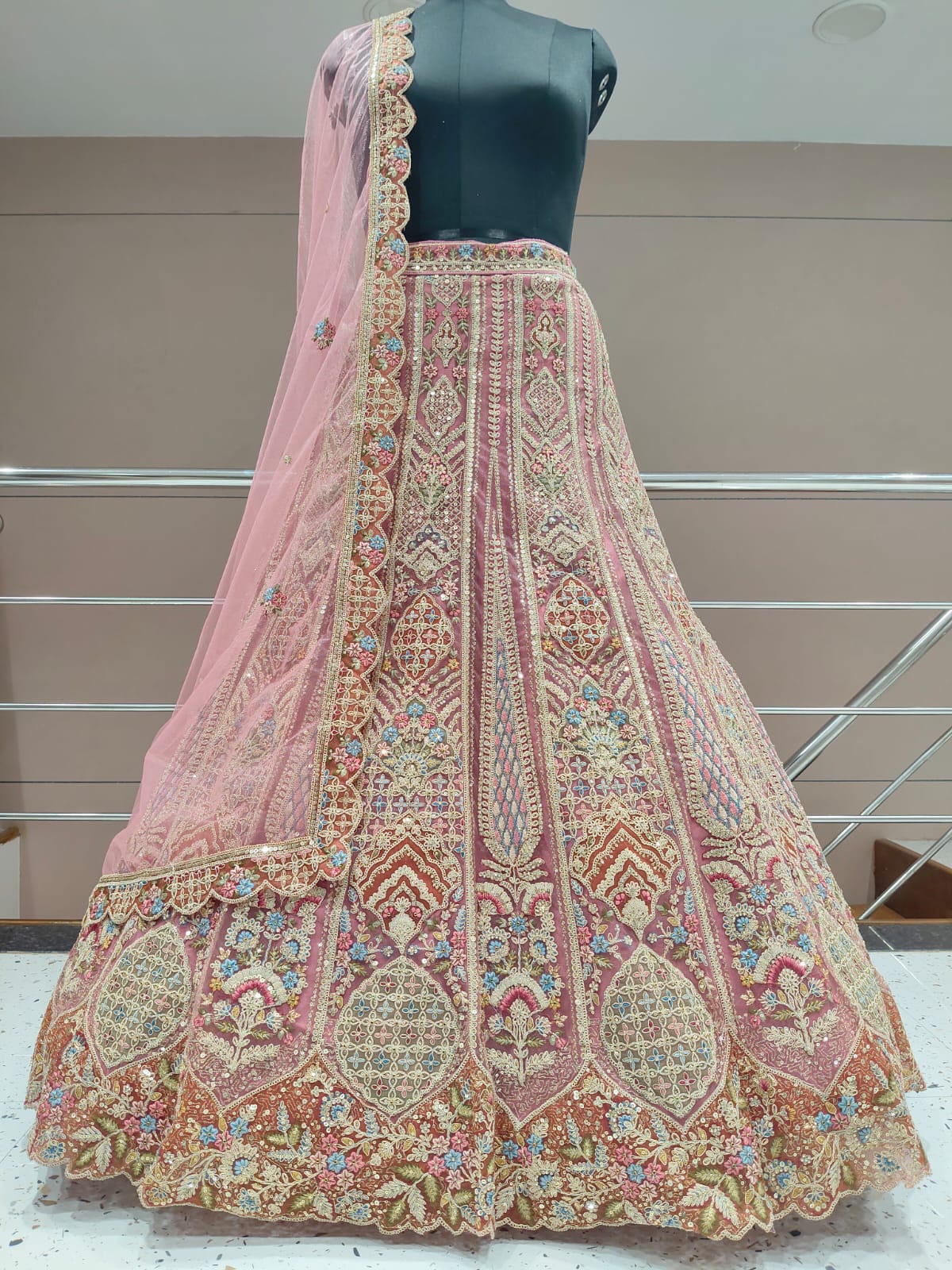 Lavender Designer Lehenga