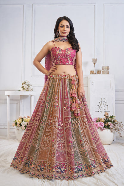 Attractive multicolour lehenga