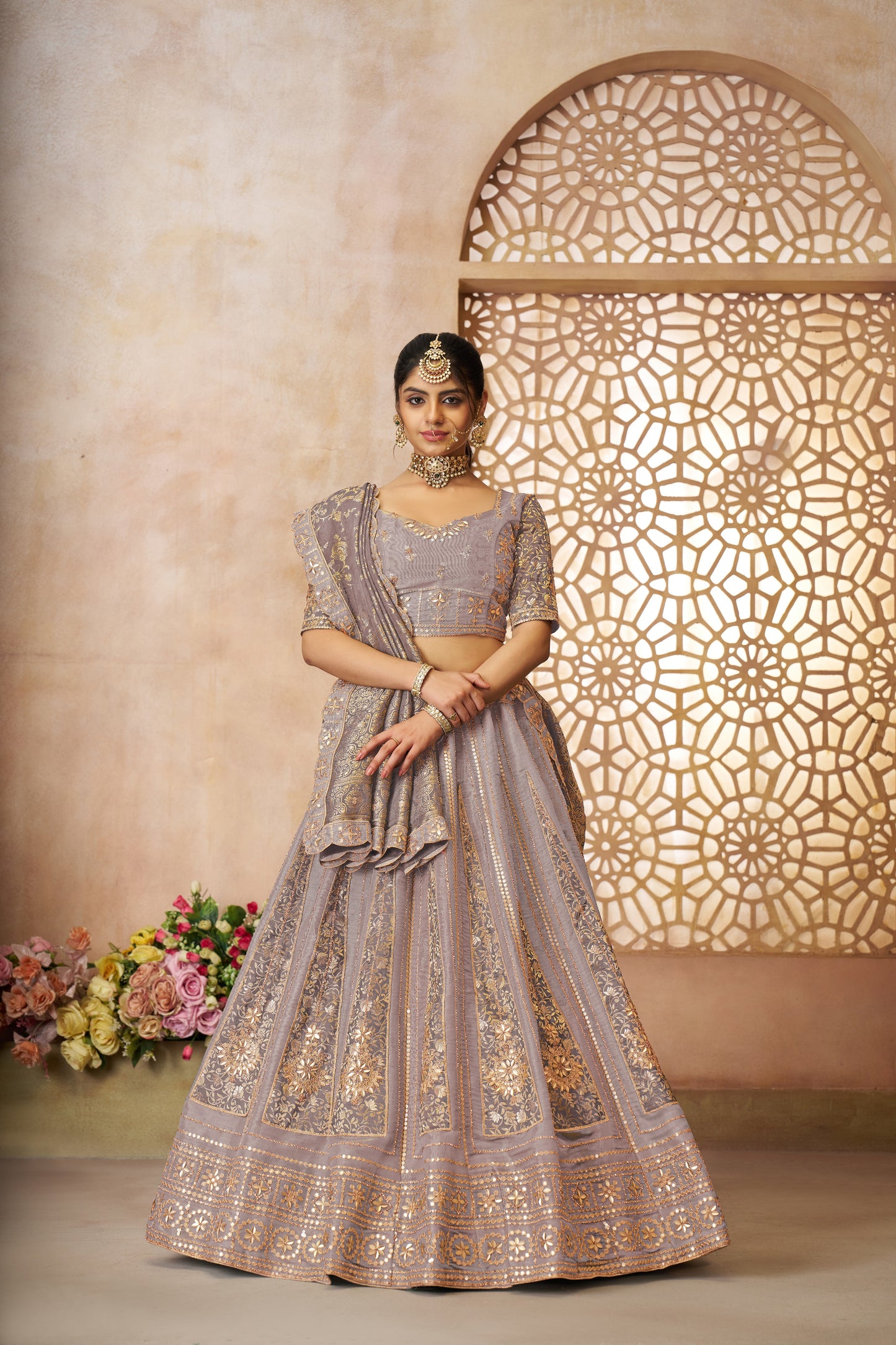 Attractive onion girlish lehenga 61