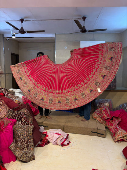 Pink bridal designer  Lehenga