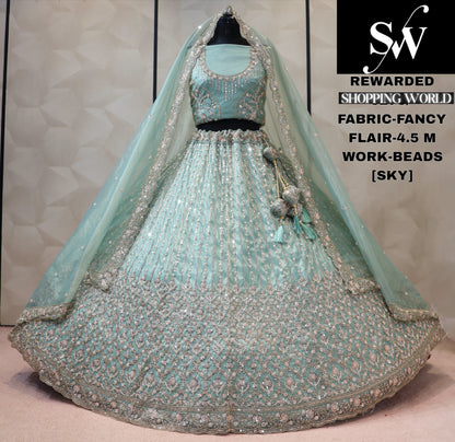 Fancy golden Chiku Lehenga
