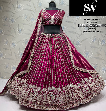 Pretty purple Fendi Lehenga