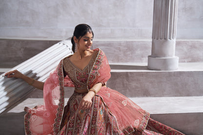 Attractive coffe girlish lehenga 32