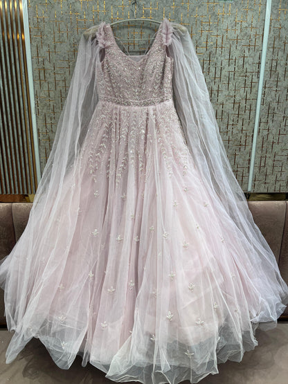 Pink Heavy Handwork Gown
