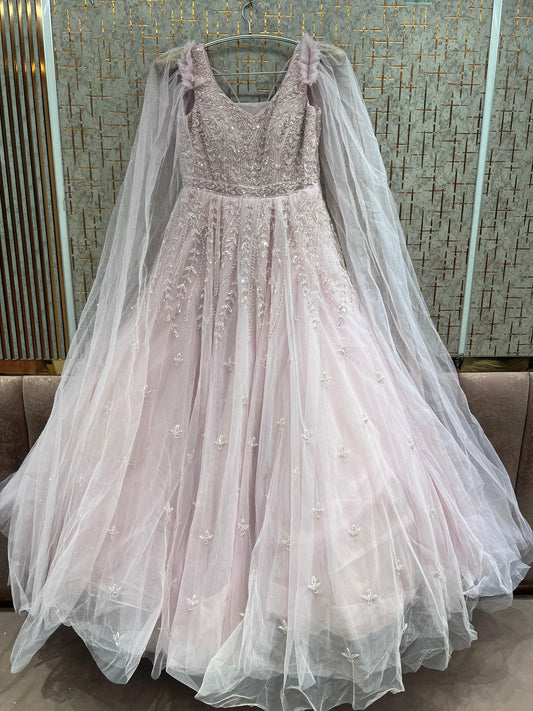 Pink Heavy Handwork Gown