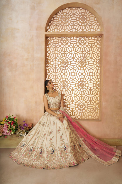 Beautiful white girlish lehenga 35
