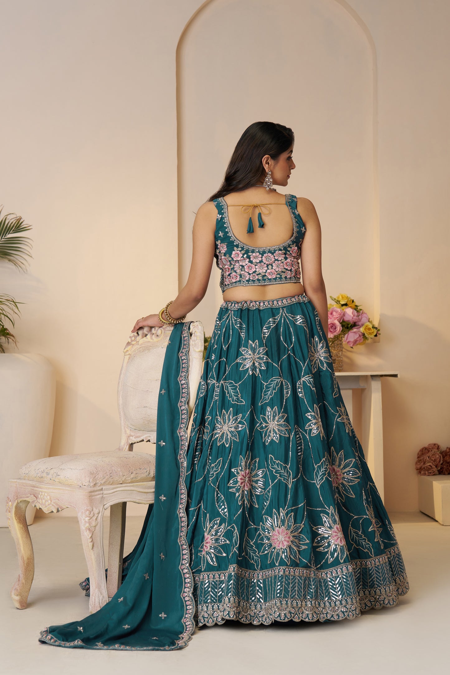 Engaging blue lehenga 28