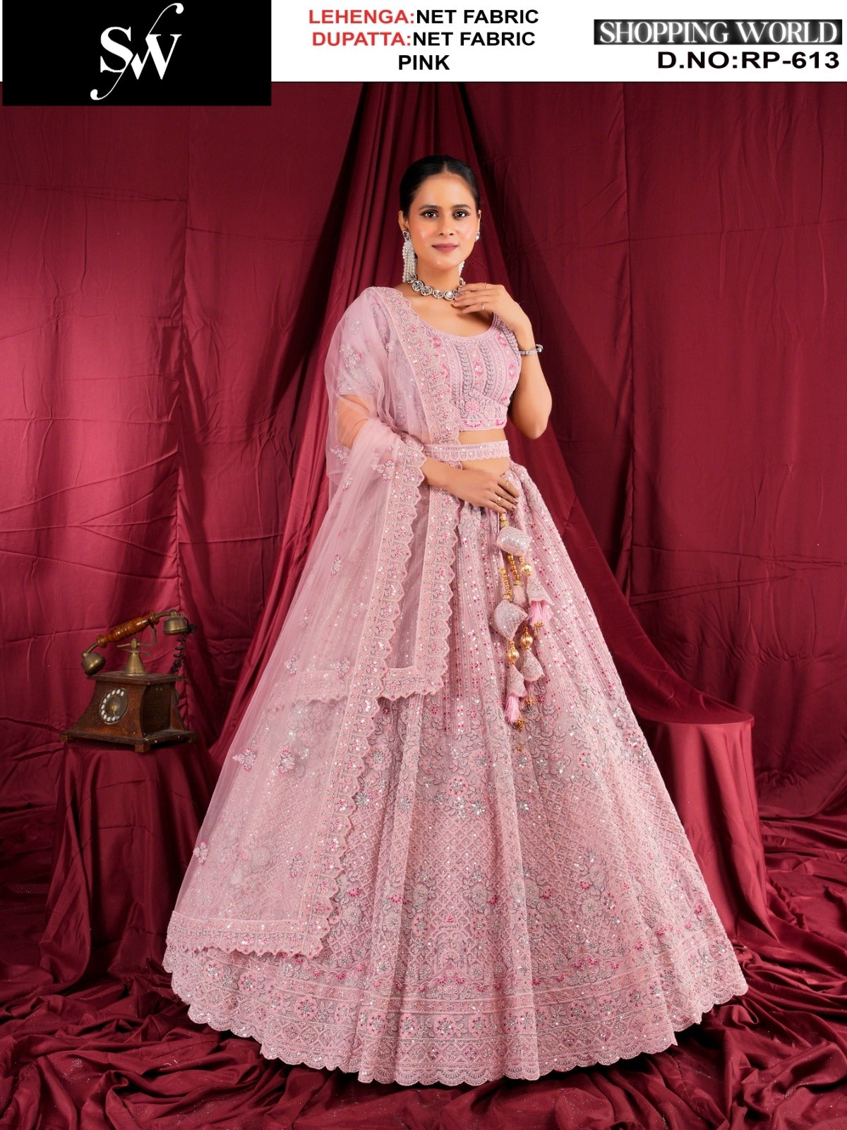 Pretty pink Bridal Lehenga