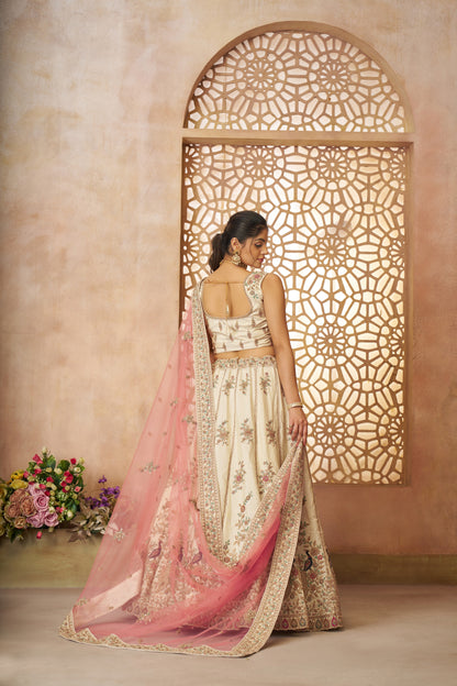 Beautiful white girlish lehenga 35
