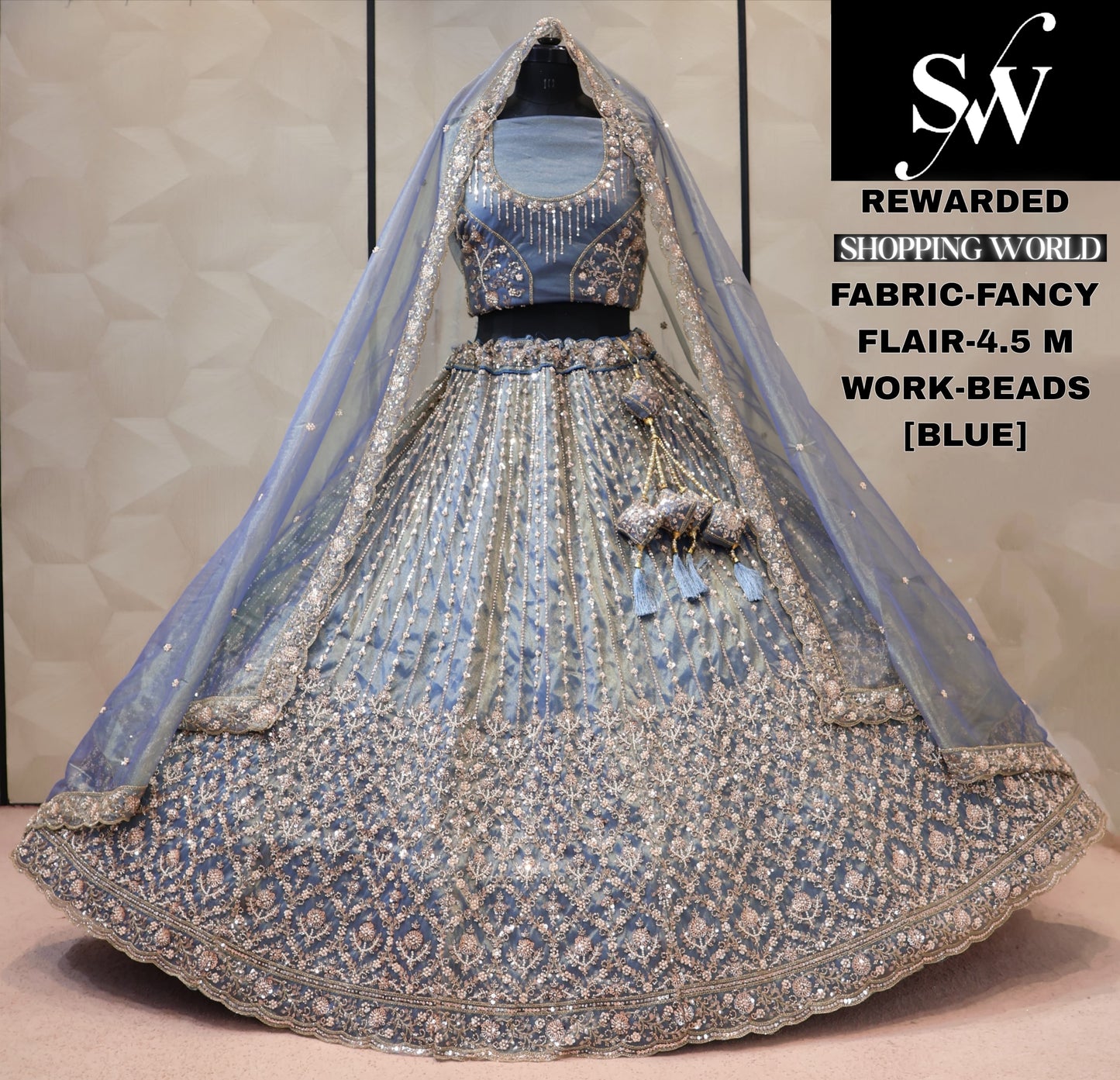 Fancy golden Chiku Lehenga