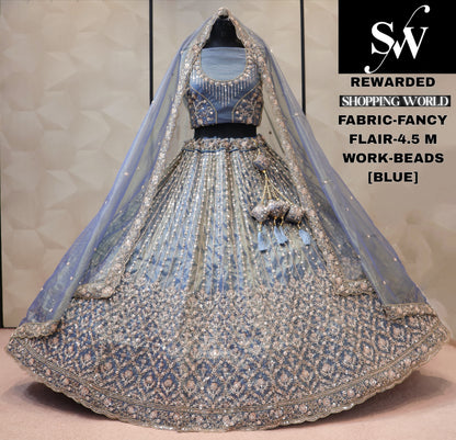 Fancy golden Chiku Lehenga