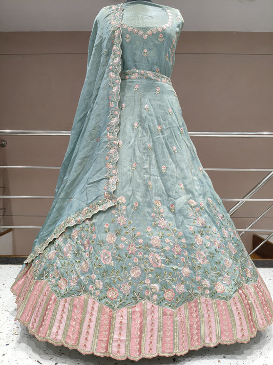 Lavender Designer Lehenga