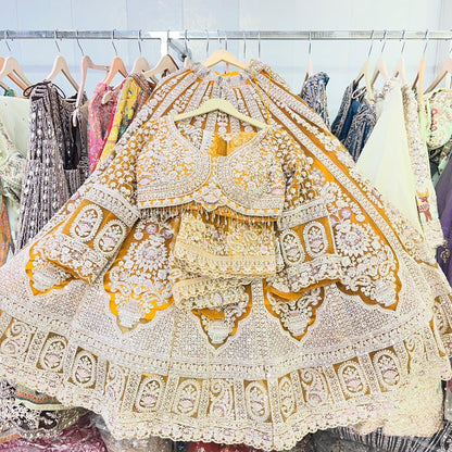 Maroon Crop Top Lehenga