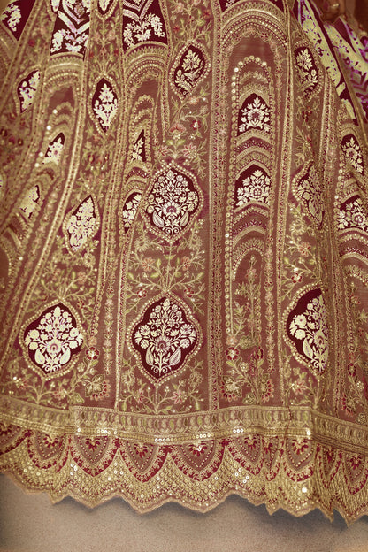 Fabulous coffe girlish lehenga 31