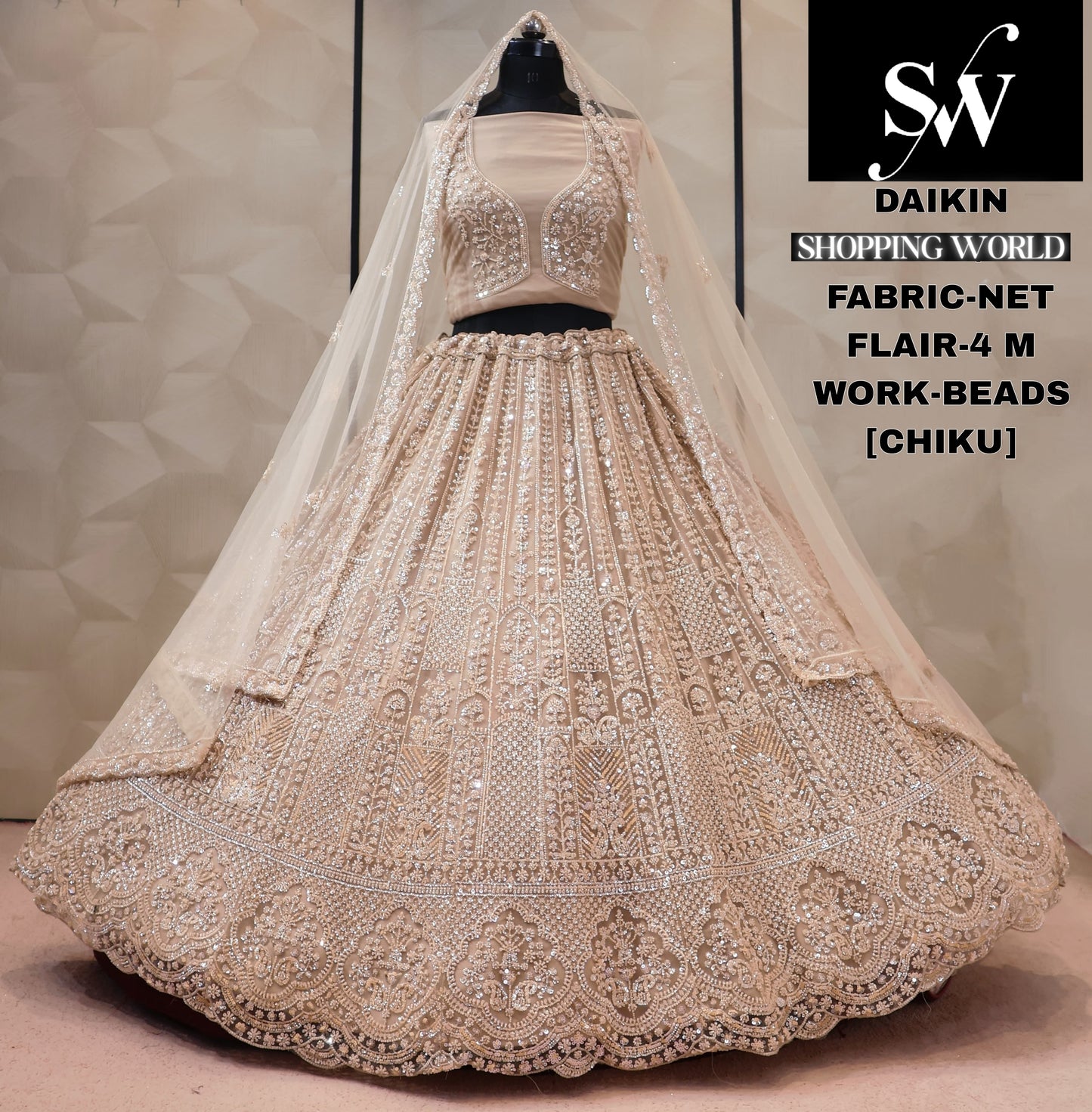Net Lavender Lehenga