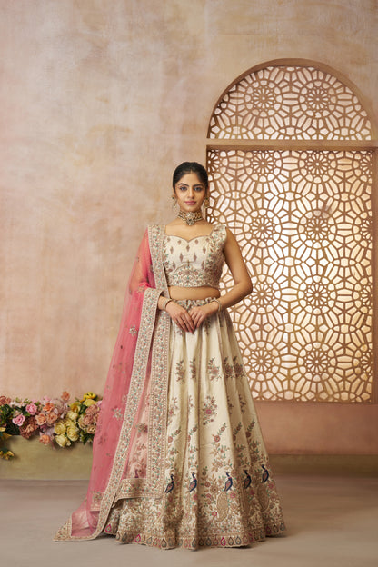 Beautiful white girlish lehenga 35