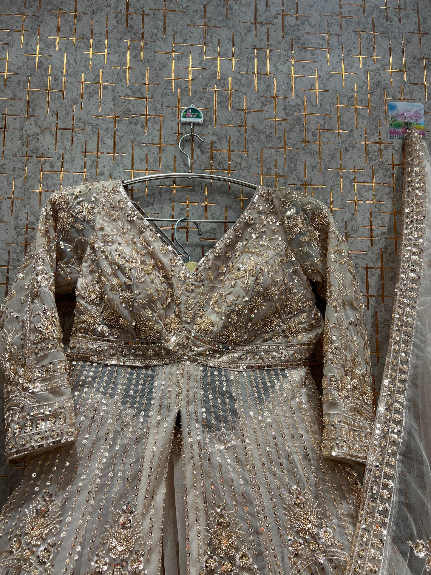 Delightful Orange Farshi garara muslim Bride Special Indo Dress