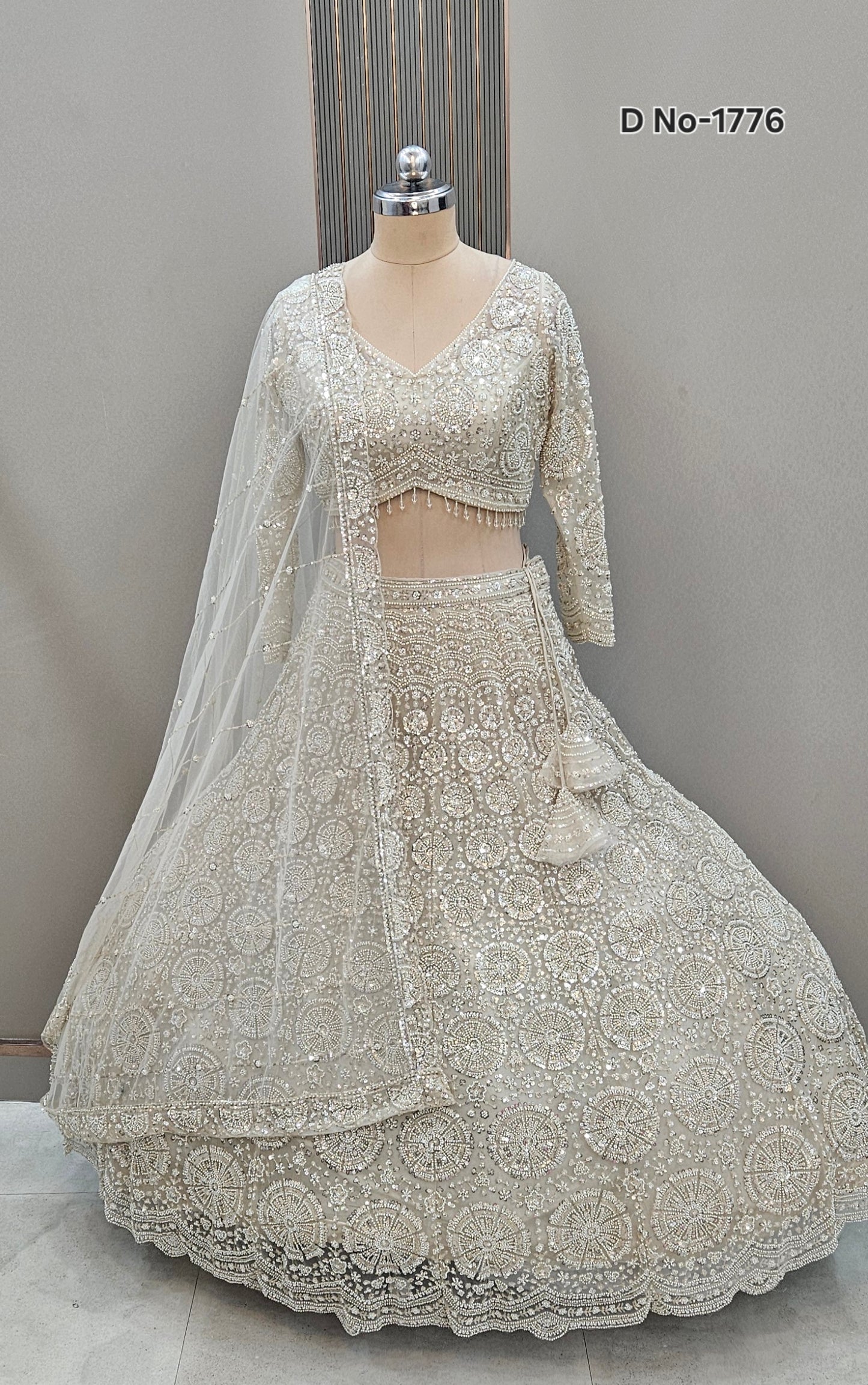 Gorgeous Cherry red on red Monotone Crop top Lehenga