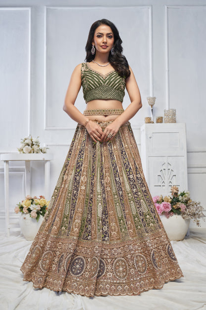 Khoobsurat green lehenga