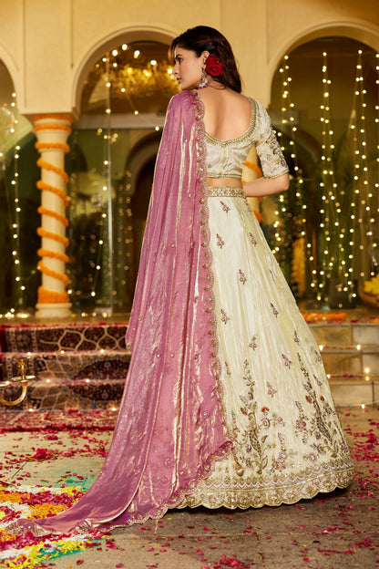 Awesome White pink Lehenga 2442