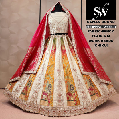 Fancy yellow Lehenga