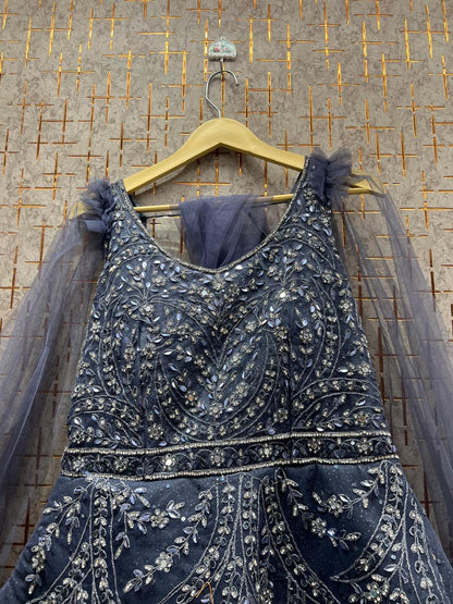 Majestic Navy blue gown