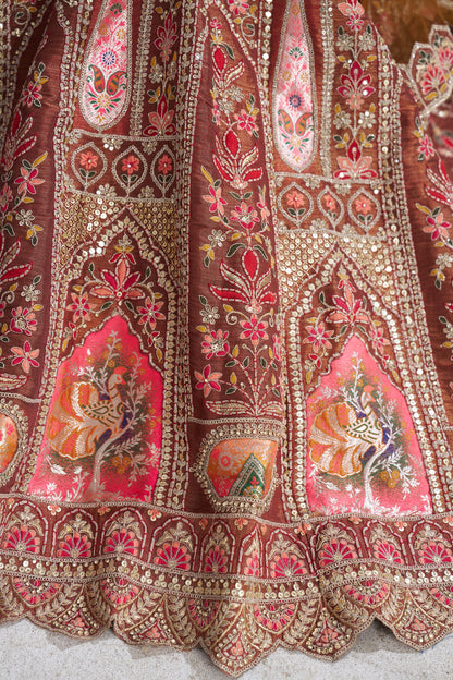 Attractive coffe girlish lehenga 32