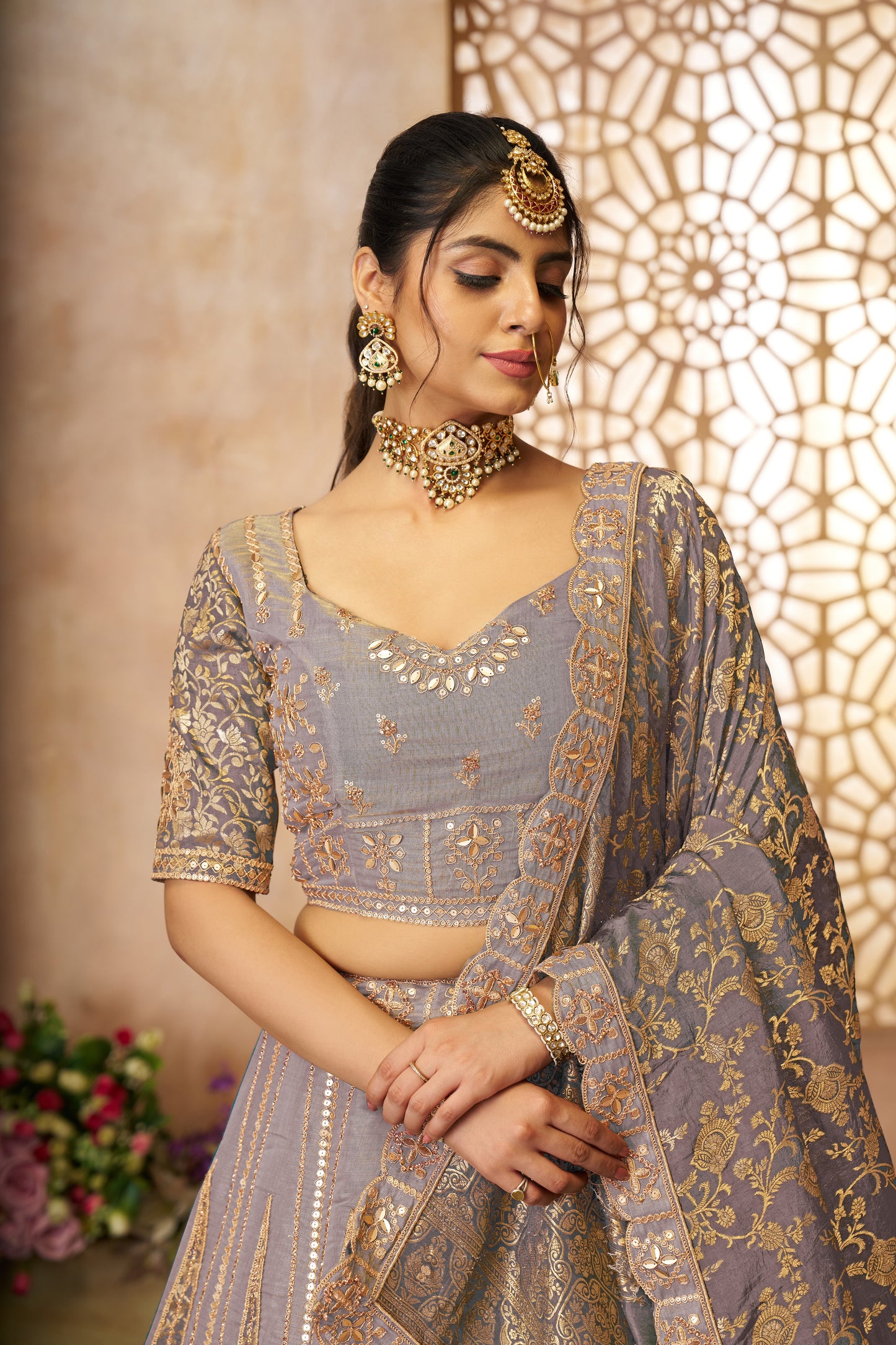 Attractive onion girlish lehenga 61