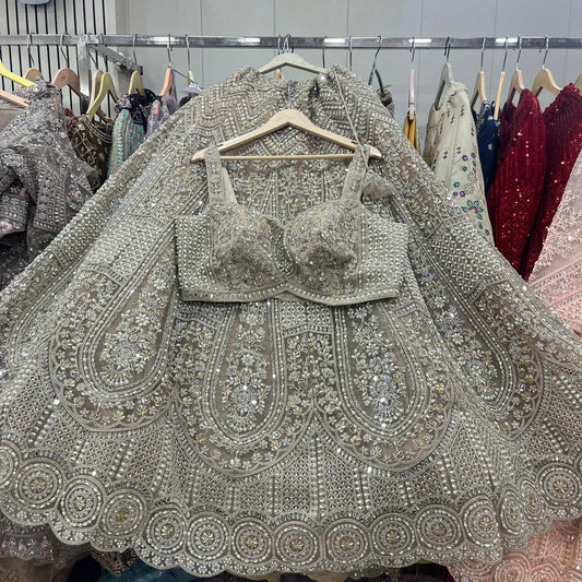 Golden Crop Top Lehenga