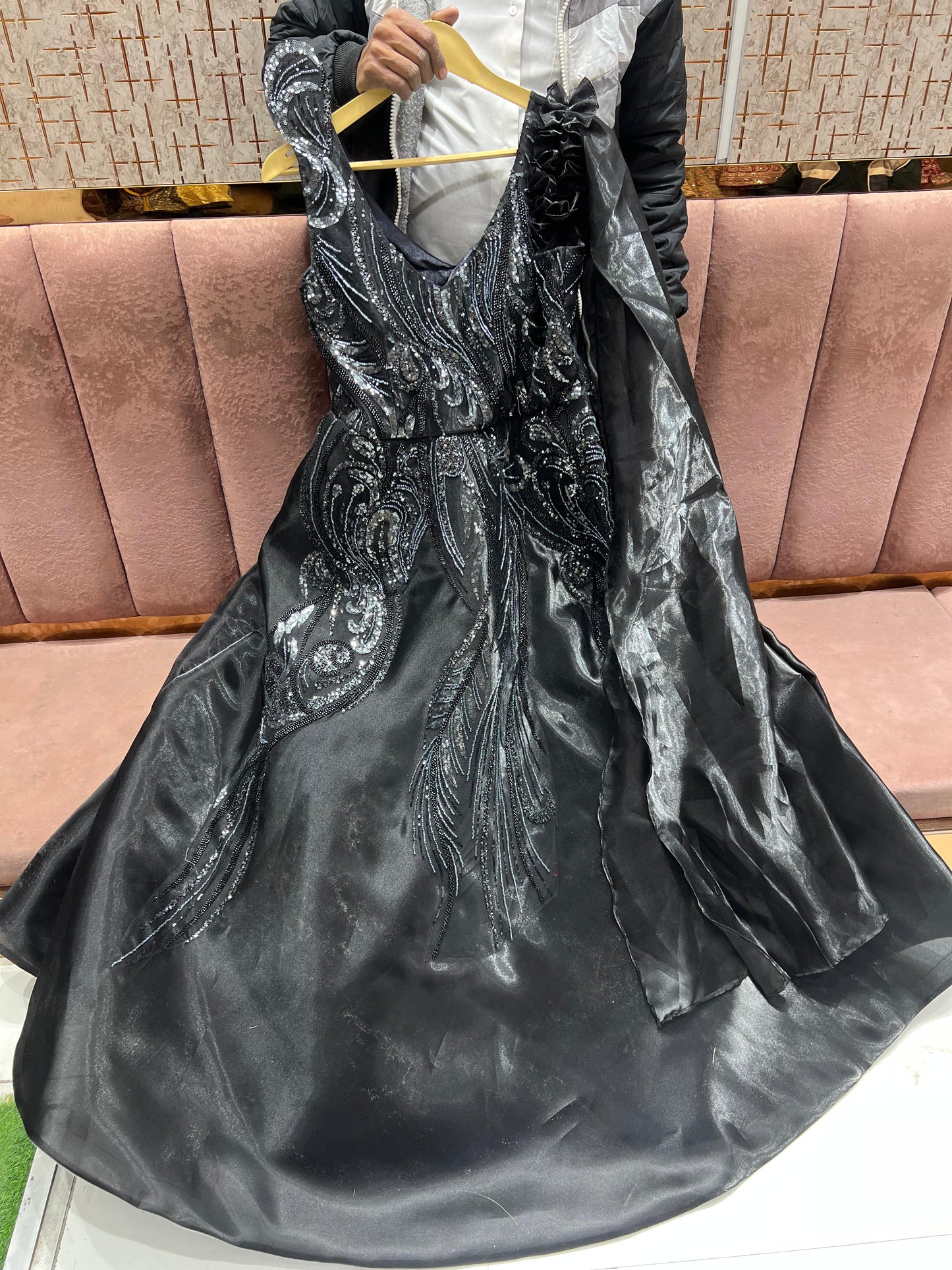 Something different Dark purple gown