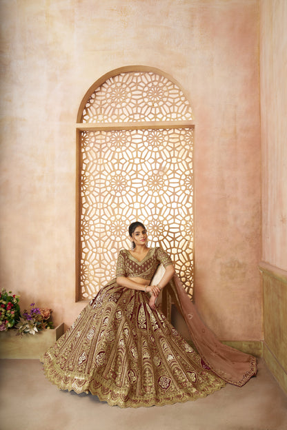 Fabulous coffe girlish lehenga 31
