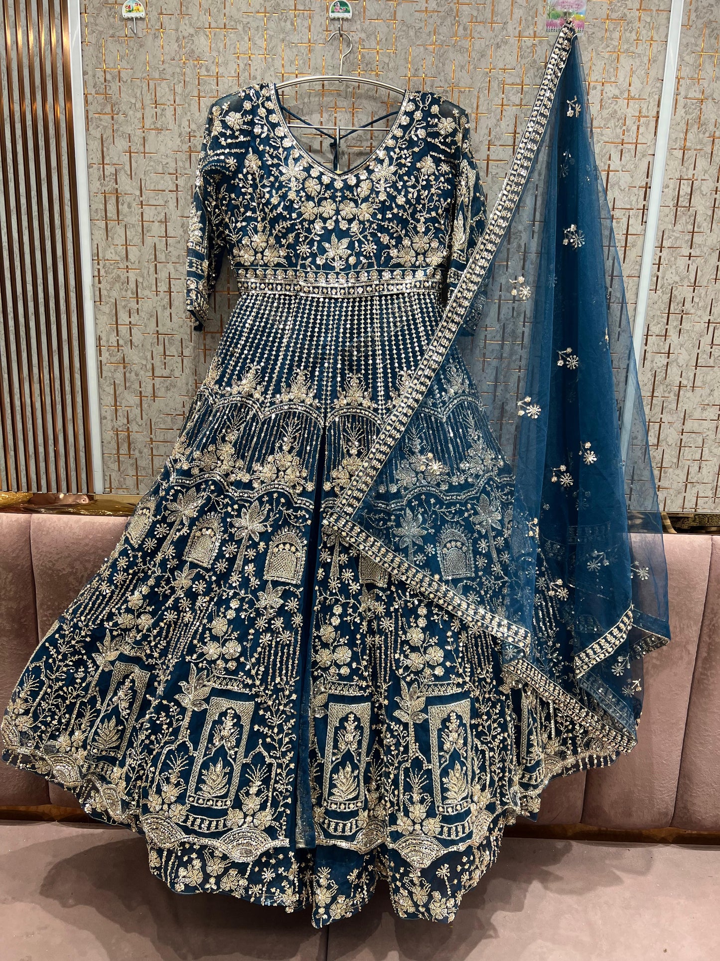 Stunning pink Farshi garara muslim Bride Special Dress