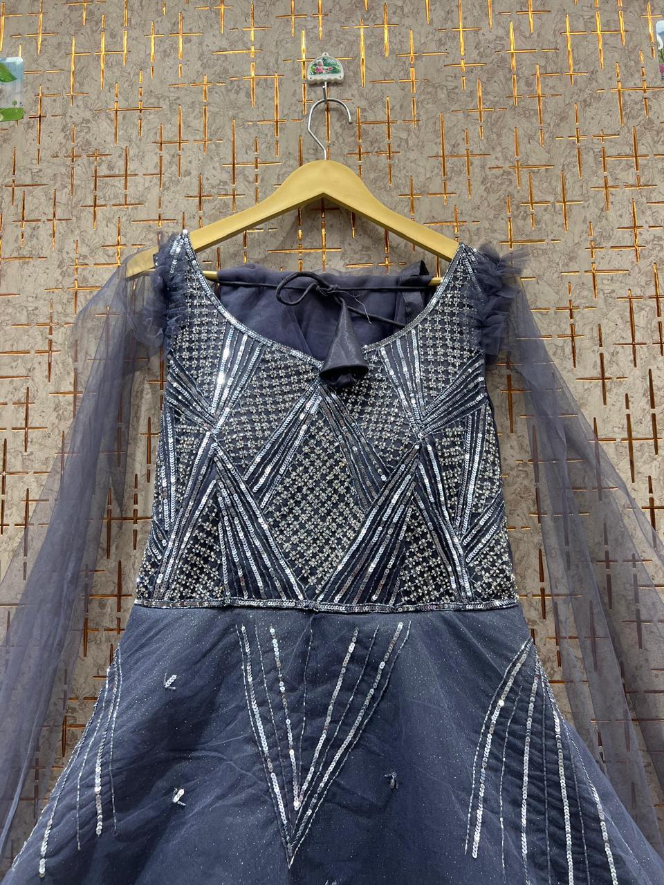 Amazing Navy blue gown