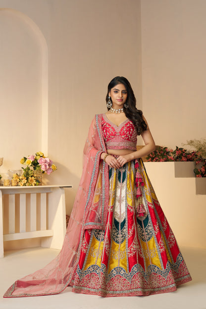 Pleasing multicolour lehenga 87