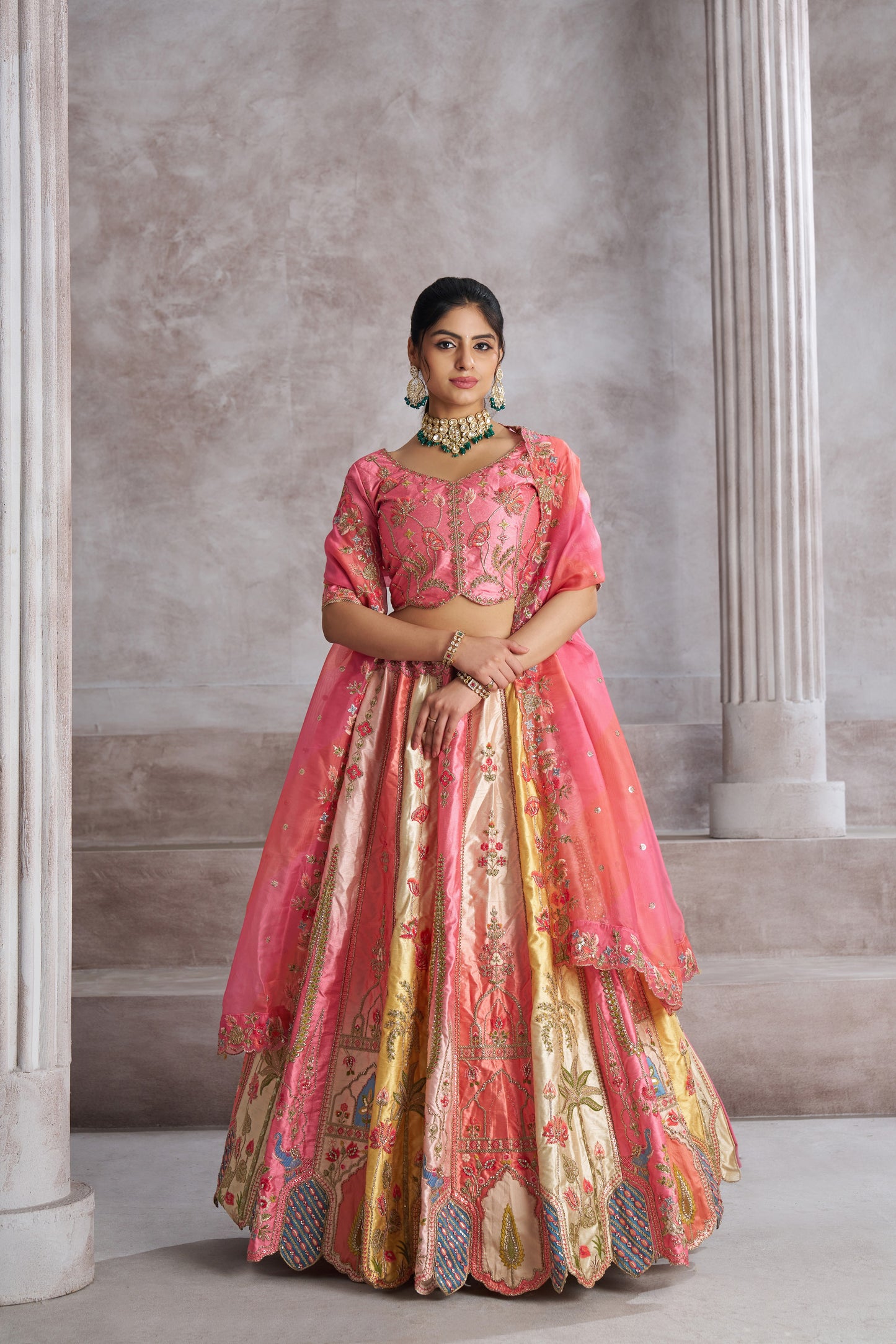 Elegant pink lehenga 73