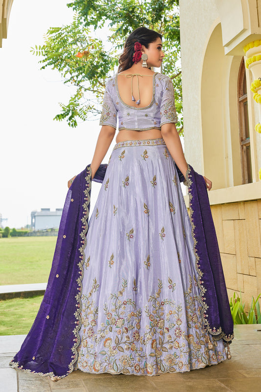 (Copy) Embellished yellow haldi mehendi Crop Top Lehenga 1139