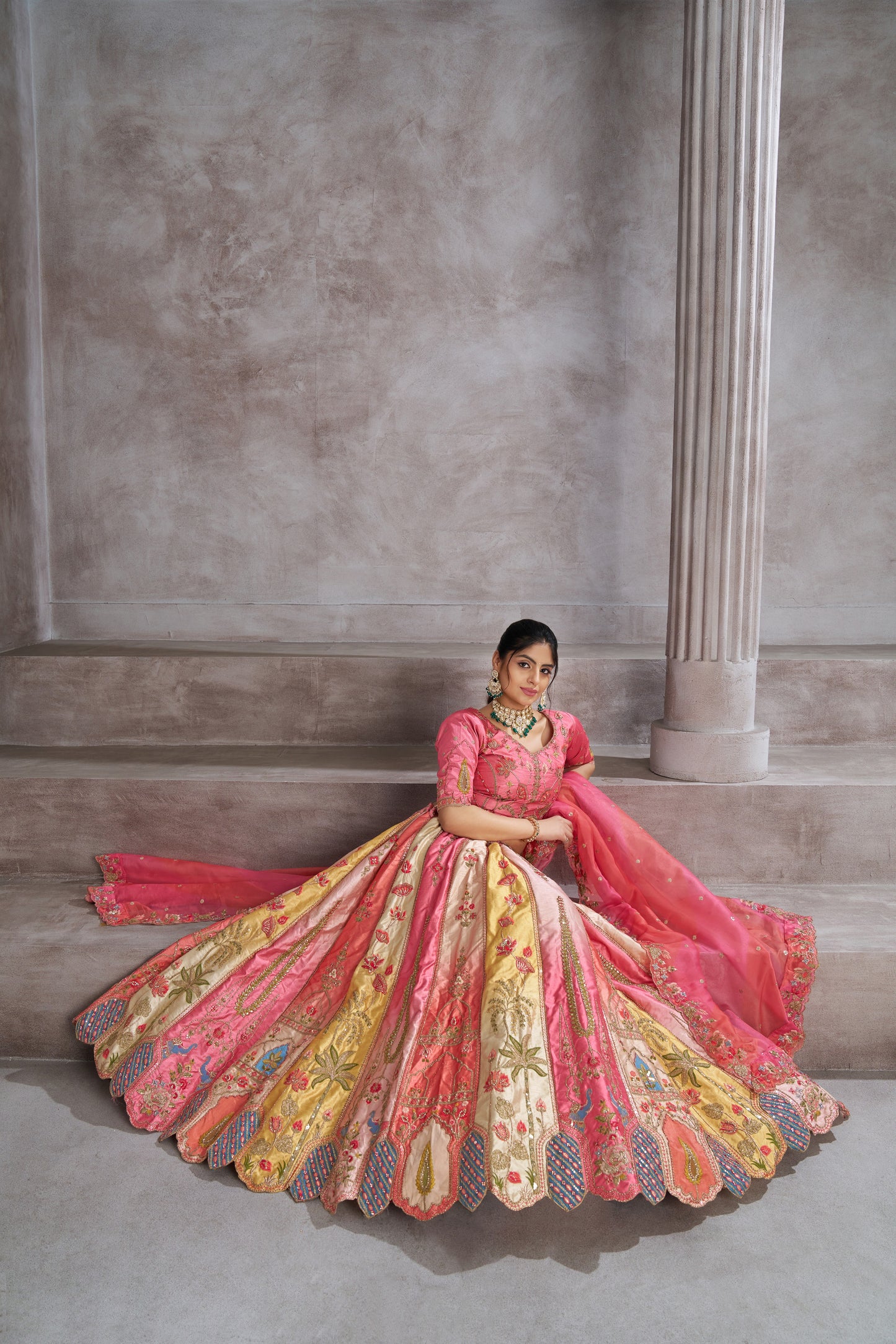 Elegant pink lehenga 73