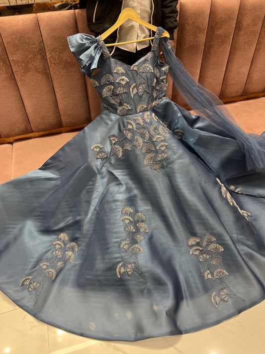 Attractive Blue gown