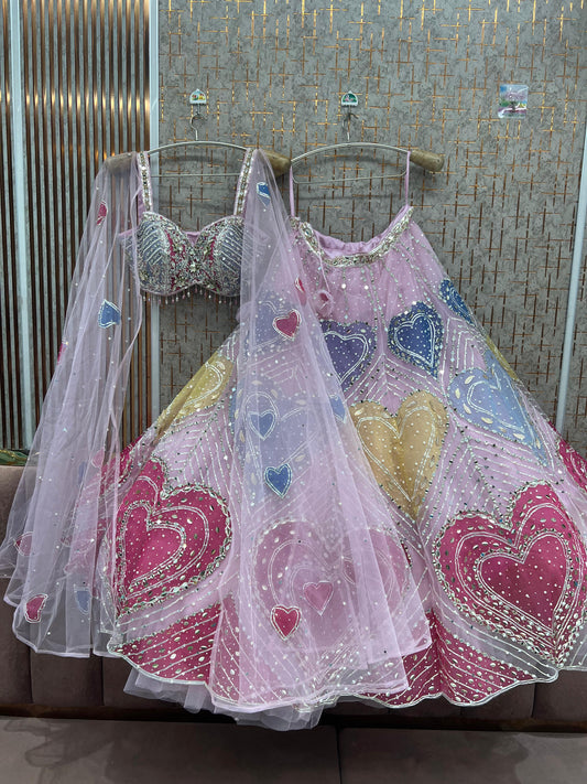 Pink Pdp Crop Top Lehenga