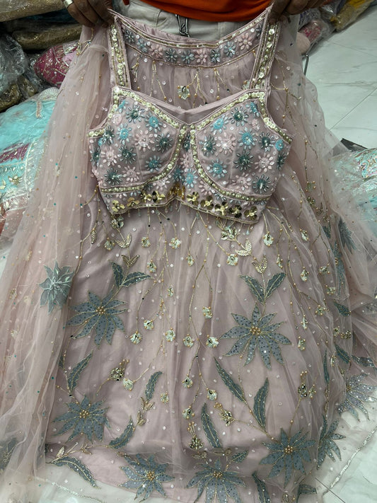 PDP pink Crop Top Lehenga