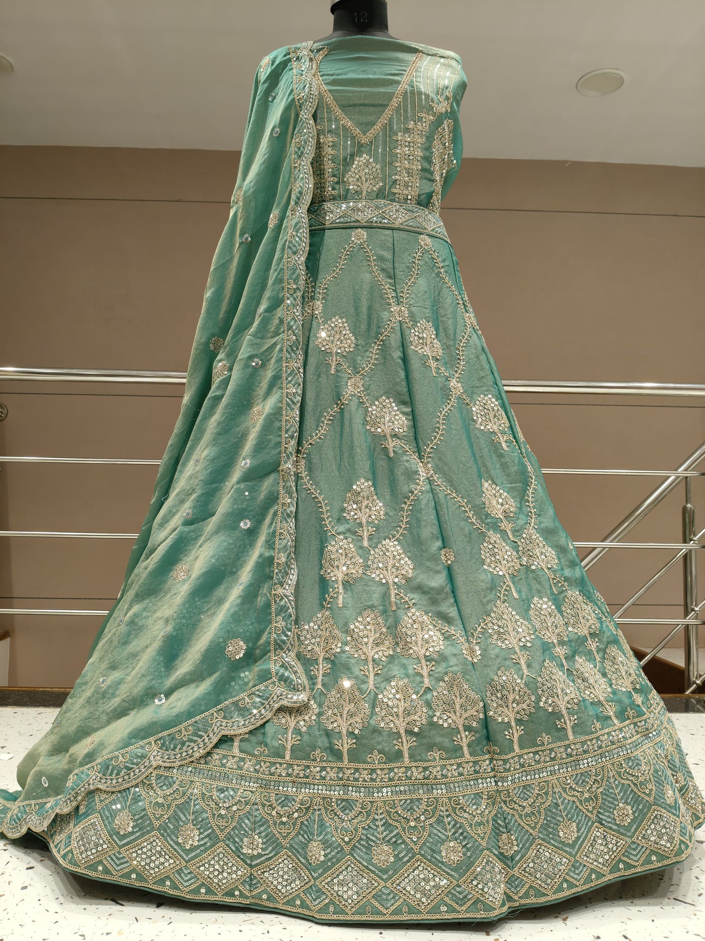 Peach Designer Lehenga