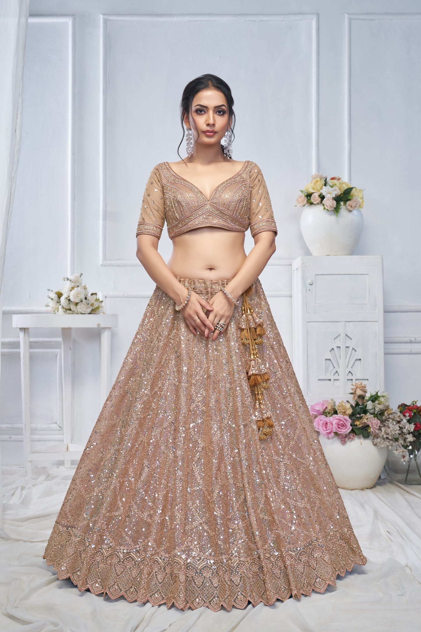 Lovely light golden brown Lehenga
