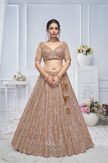 Lovely light golden brown Lehenga
